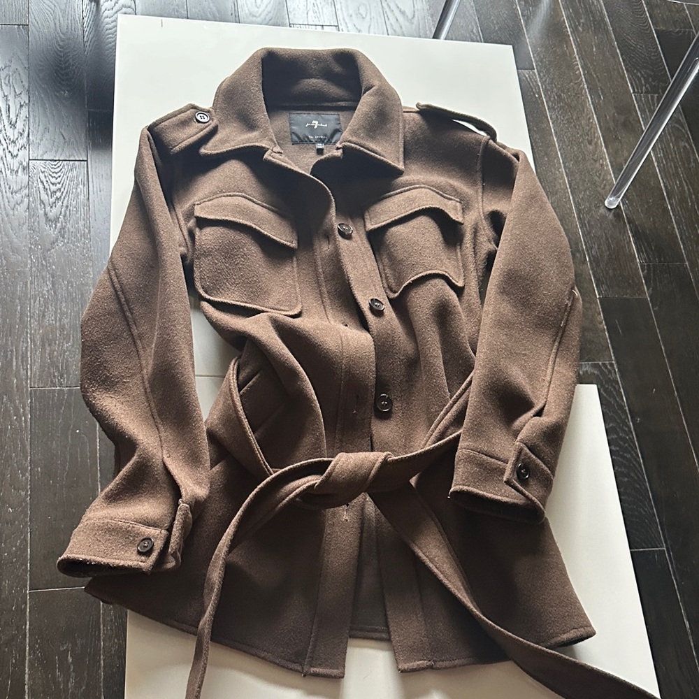 7 For All Mankind Brown Utility Jacket